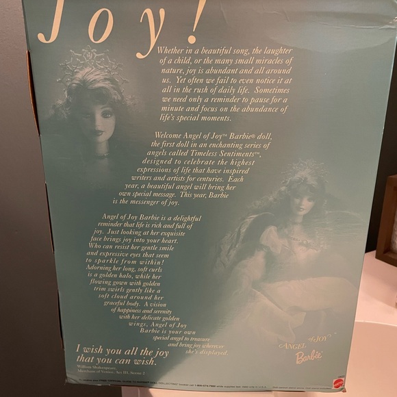 Barbie Doll Collection First in a Series #19633 Mattel Angel of Joy 1998 - Picture 2 of 2